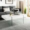 Safavieh Jacob Rectangular Glass Leg Modern Coffee Table White / Glass